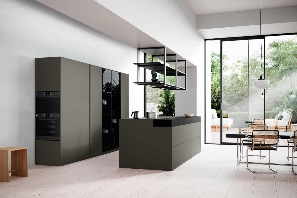 Rotpunkt 2021 K01 Claydark Black | Kitchens By Design, Herefordshire