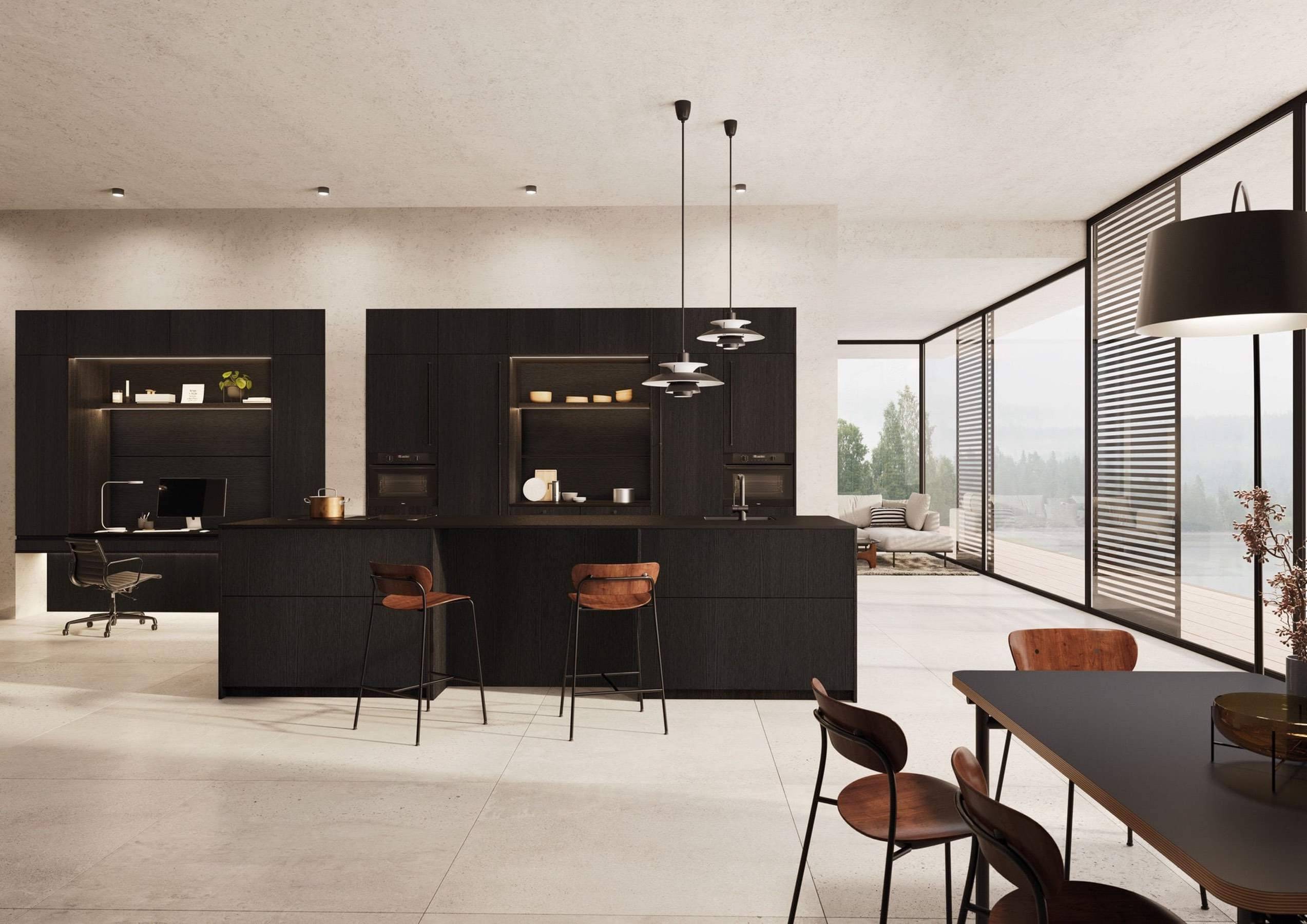 Rotpunkt Black Zerox Sy Dark Wood Kitchn | Kitchens By Design, Herefordshire